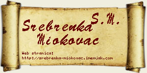 Srebrenka Miokovac vizit kartica